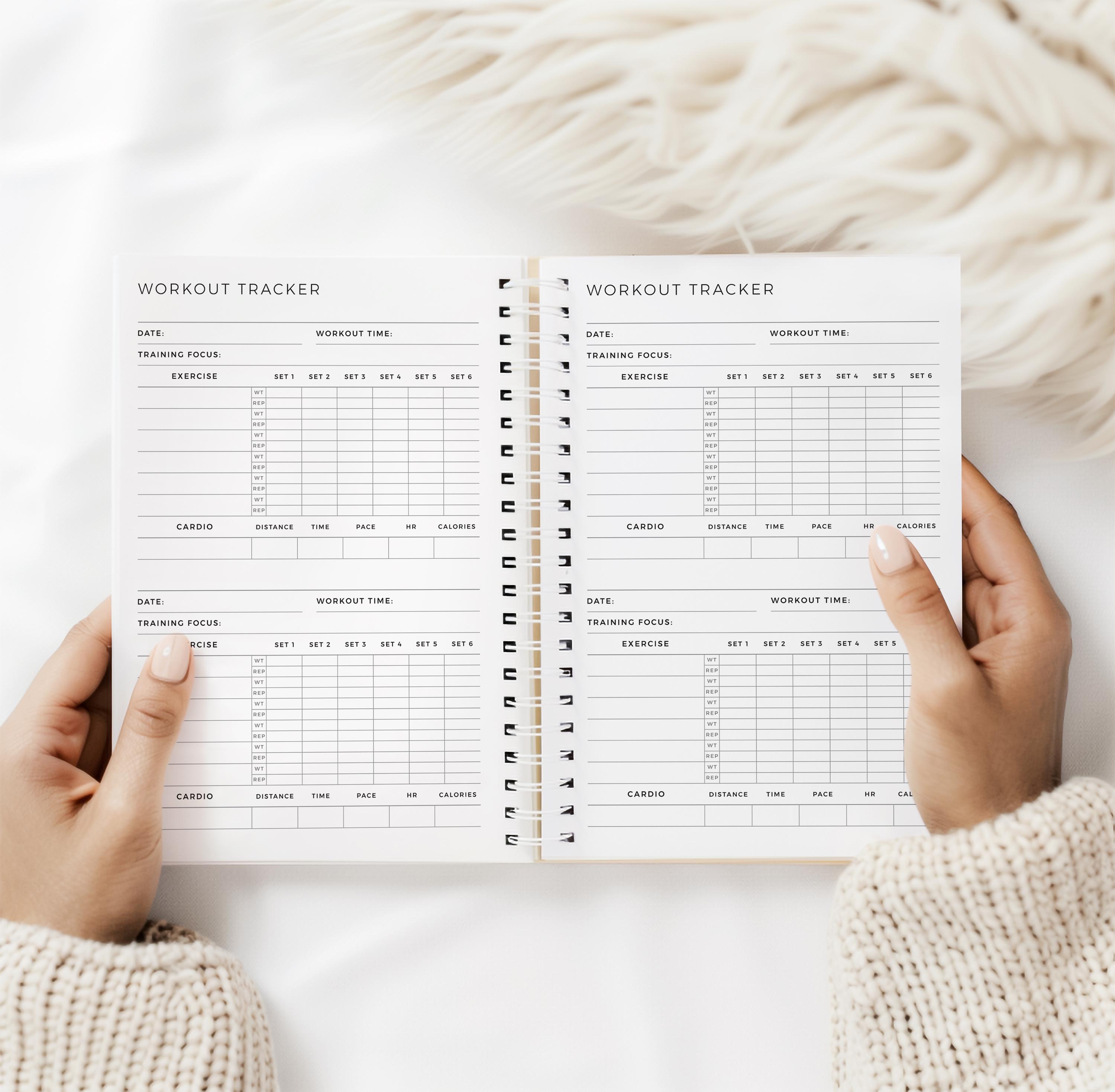 Workout Tracker • Daily Exercise Log • Fitness Planner • 180 Pages • A5 ...