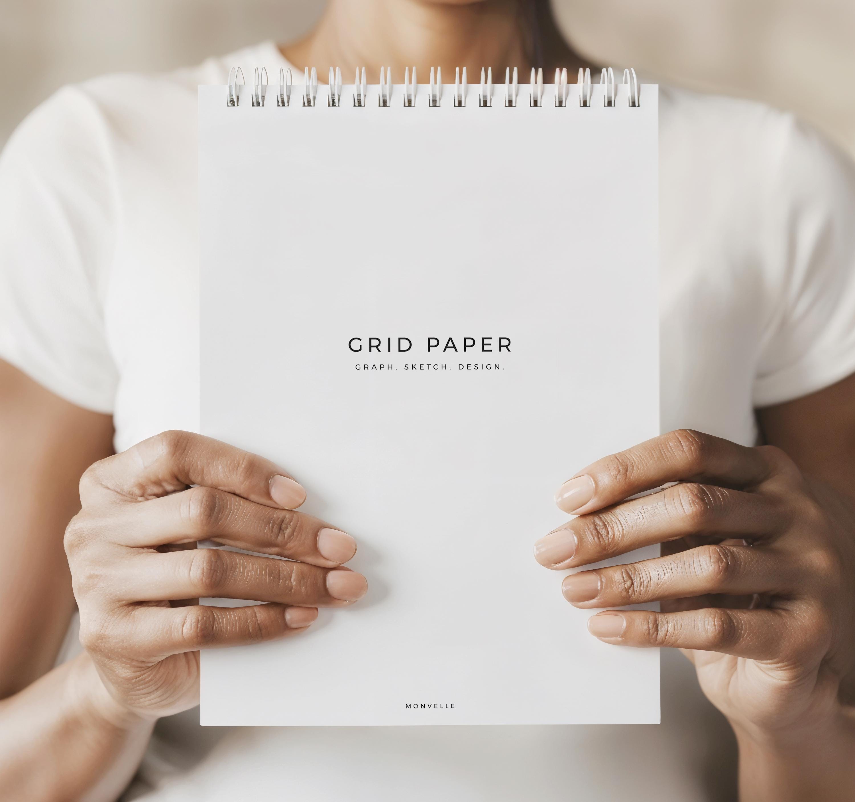 Small Grid Paper • Graph Paper Notepad • A5 Size • 200 Pages • Printed ...
