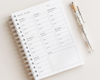 Weekly Meal Planner • Food Diary • Meal Tracker • 120 Pages (2+ Years Planning) • A5 Size • Printed