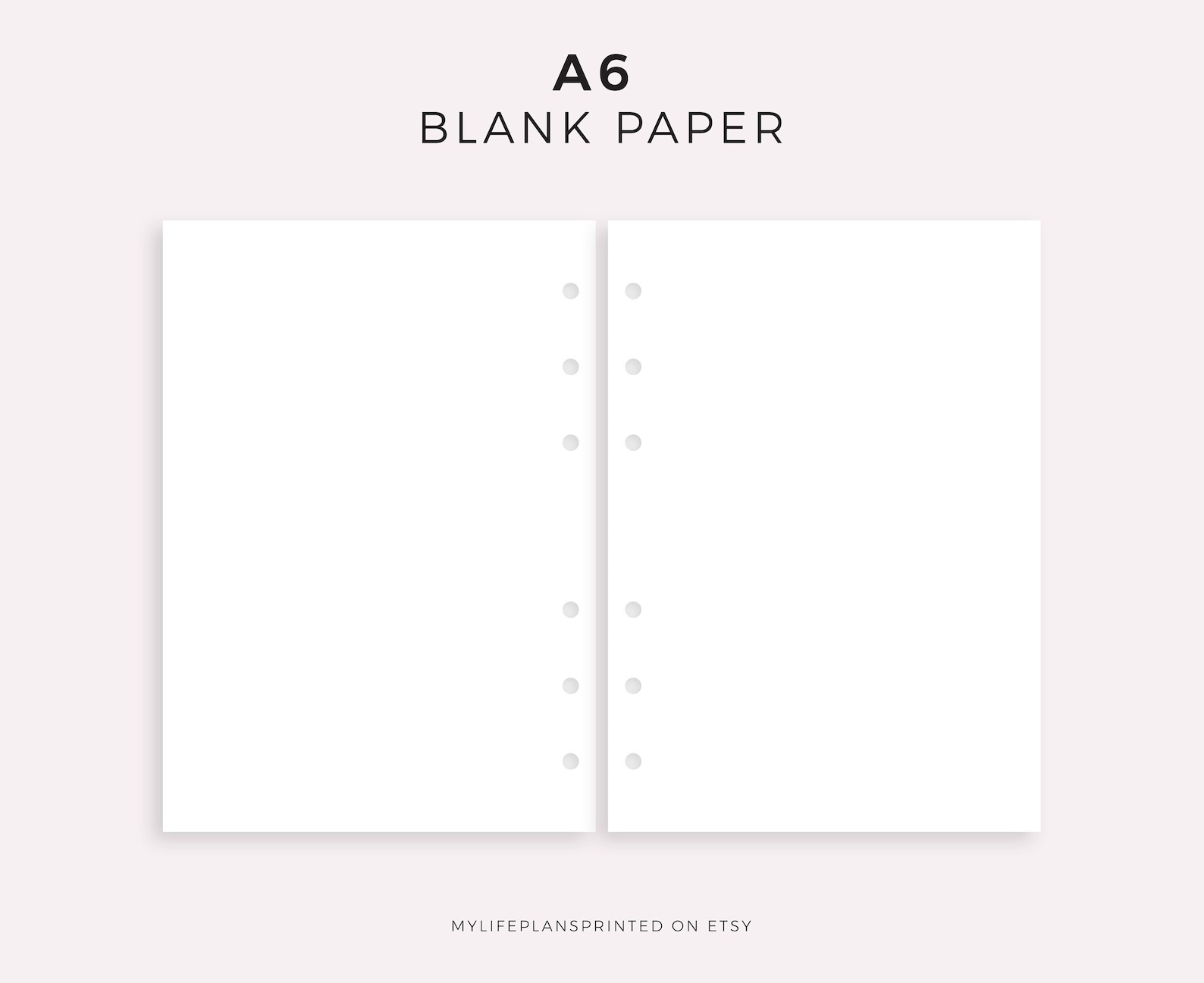 A6 Blank Paper High Quality 100gsm Planner Paper 25100 Etsy UK A6 Blank Paper High Quality 100gsm Planner Paper 25100 Etsy UK