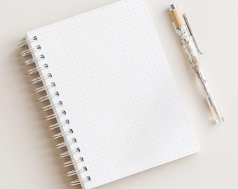 5mm Dot Grid Notebook • 200 Pages • A5 Size • Printed