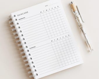 Skincare Routine Planner • Beauty Planner • Daily Self Care Planner • 120 Pages (2+ Years Planning) • A5 Size • Printed