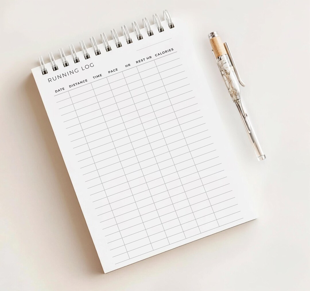 Notepad Running Running Log Notepad • Running Tracker • Cardio Training Log • 120 Pages ...