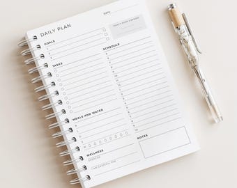 Planificador diario con objetivos, puntuación y recompensas • 180 páginas (más de 6 meses) • Tamaño A5 • Impreso