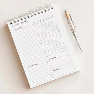 Kladblok voor kinderen en volwassenen • Checklist verantwoordelijkheden • 120 pagina's • A5-formaat • Gedrukt