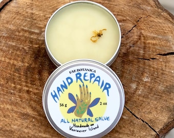 Repairing Herbal Hand Salve - Skin Moisturizer - 2oz Homegrown