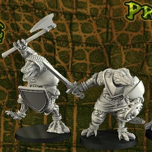 Crocodile Men - Miniatures | Cross Lances