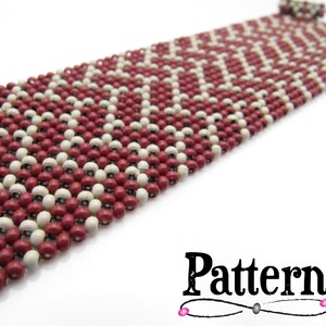 Patrón solamente ** - Tejido diagonal en ángulo recto - Ladrillos en espiga - Descarga instantánea en PDF