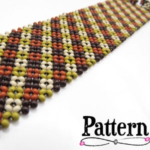 Pattern Only ** - Right Angle Weave - Little Squares - Instant PDF Download