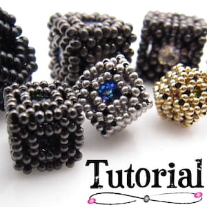 PDF **Tutorial** CRAW Captured Chaton Beaded Bead - Step-by-Step Tutorial - PushinBeads