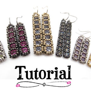 Pattern Only  **PDF** CRAW Captured Chaton Drop - Step by Step Tutorial - PushinBeads
