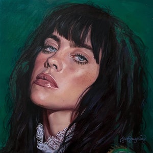PRINTS - "Billie Eilish" Oil Portrait