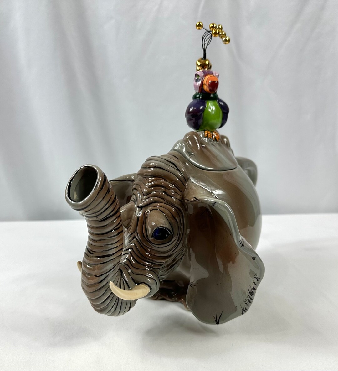 2003 Retired SWAK Sophie the Elephant & Flossie Whimsical Pottery