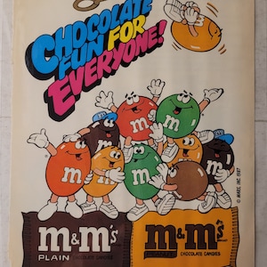 2004 New M&M’s Minis Candy Colors Tube Print Ad/Poster Vintage Magazine