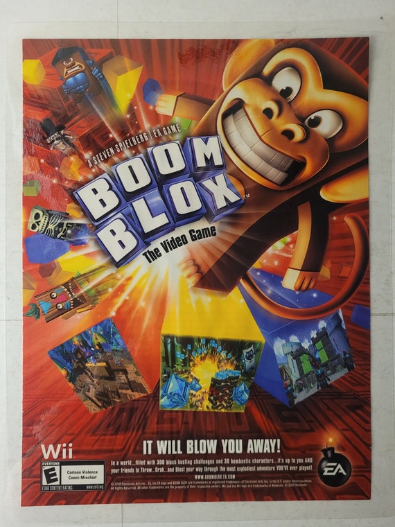 Boom Blox Nintendo Wii Game Ad From Comic Book (2008) - Etsy