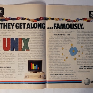 1984 Watson AT&T UNIX Personal Home Computer 5-Page Magazine Advertisement