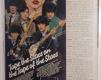 Vintage Ampex Cassette Tapes Illustrated Magazine Advertisement w/ Debbie Harry (Blondie)