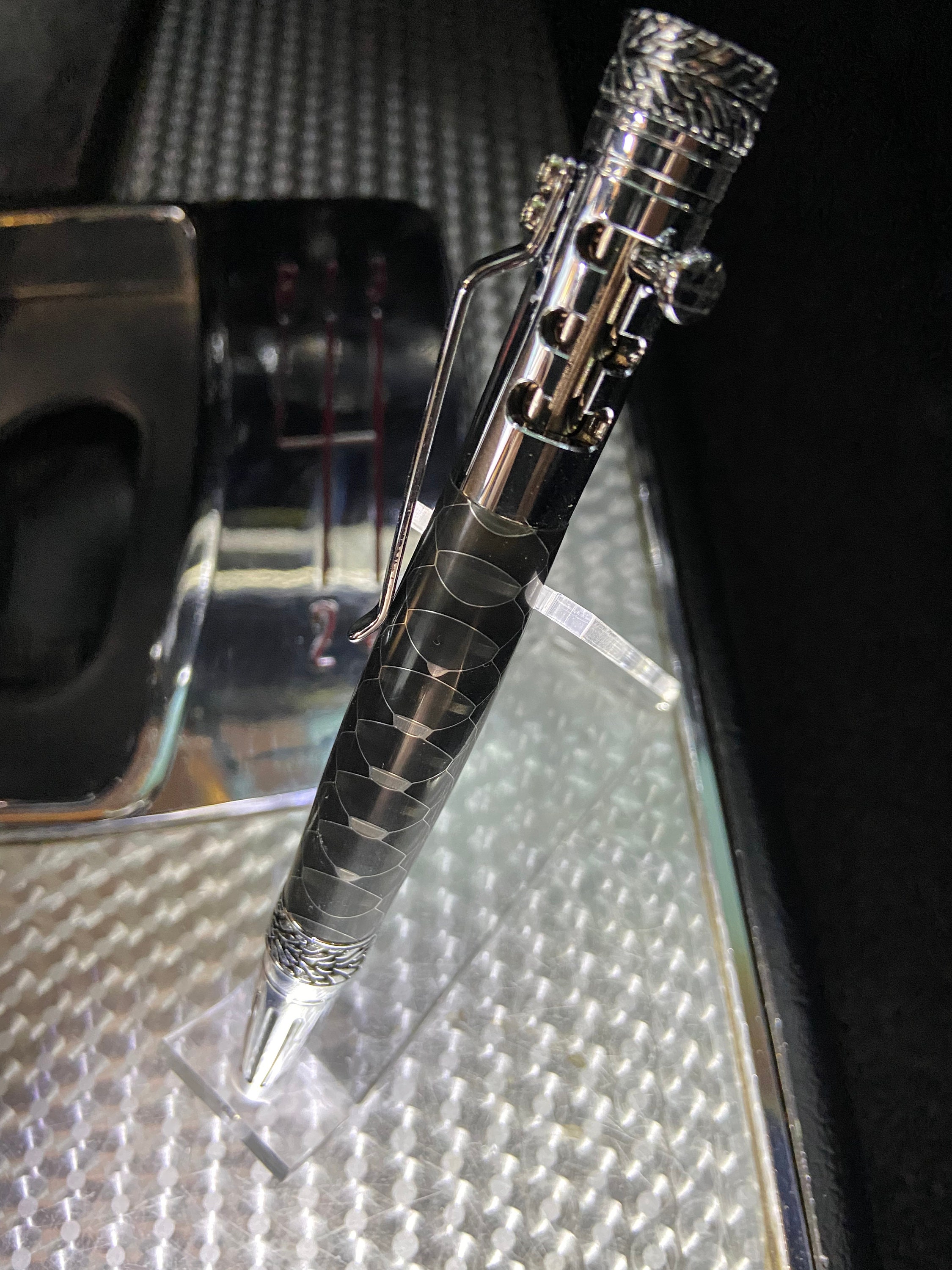 Custom Chrome Gear Shift Pen With Aluminum Barr Also Comes