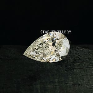 Diamante certificato IGI a forma di pera coltivato in laboratorio: pietra per anello personalizzata (1-4 CT)