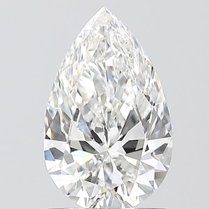 1.00 Ct E VS1 Natural Pear Diamond, GIA Certified Pear Diamond For Custom Ring, Loose Pear Natural Diamond, Earth Mine Pear Diamond