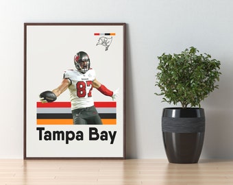 Rob Gronkowski Digital Art Print, Modern Art, Tampa Bay Buccaneers Digital Decor, Man Cave Decor, Football Fan Gift, DIGITAL DOWNLOAD