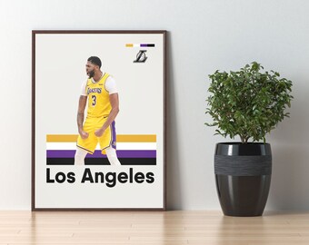 Anthony Davis Digital Art Print, Modern Art, Lakers Digital Decor, Man Cave Decor, Basketball Fan Gift, DIGITAL DOWNLOAD