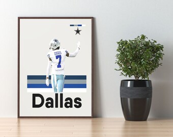 Trevon Diggs Digital Art Print, Modern Art, Dallas Cowboys Digital Decor, Man Cave Decor, Football Fan Gift, DIGITAL DOWNLOAD