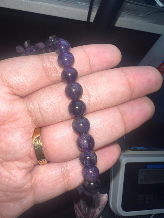 amethyst bracelet 8mm