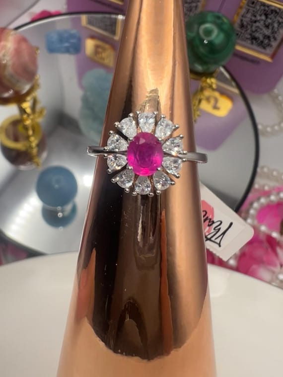 Ruby in 925 silver