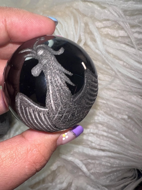 black obsidian phoenix 48 mm 1.9 inches