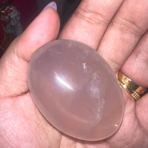 hq rose quartz palm with star