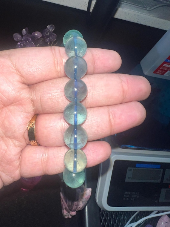 green fluorite bracelet 12 mm
