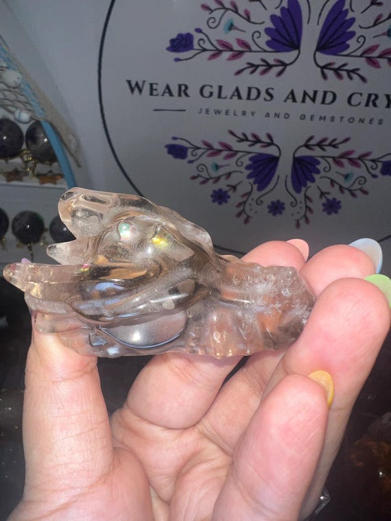 hq dragon head Smokey quartz
