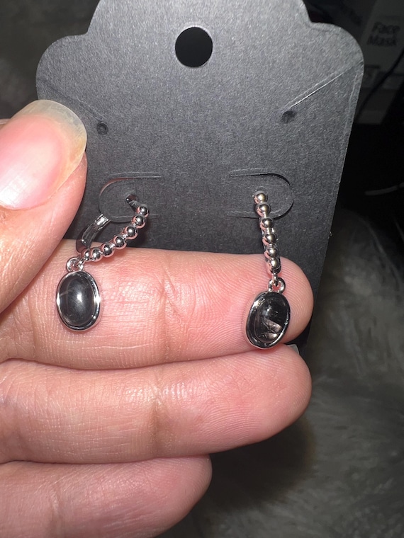 hypersthene earrings 925 silver
