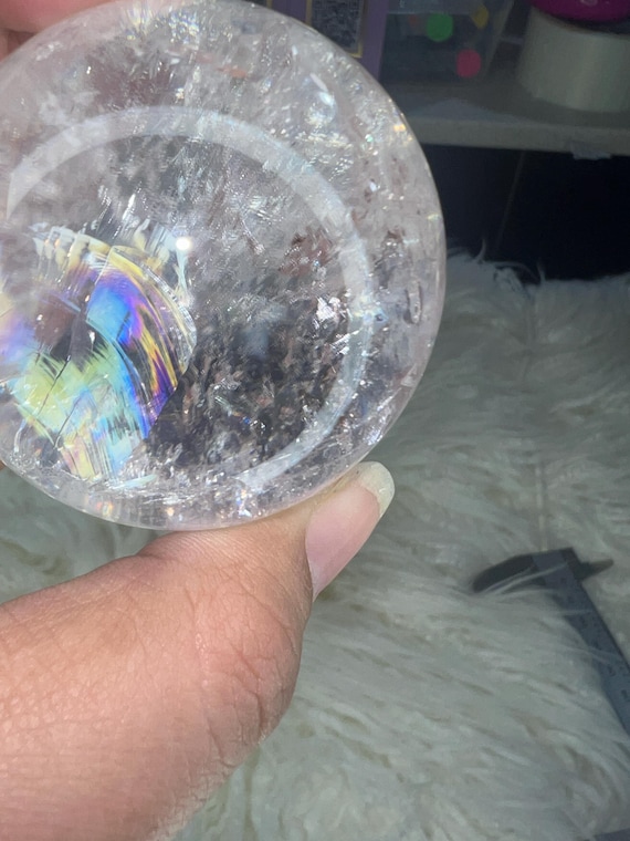 rainbow clear quartz 56mm