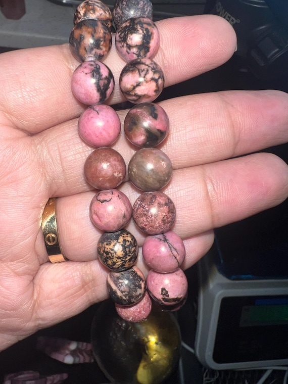 rhodonite bracelet 10mm