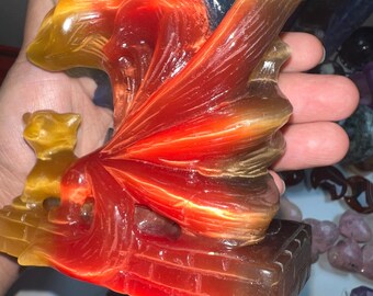 Tiger eye 9 tap fox colorful