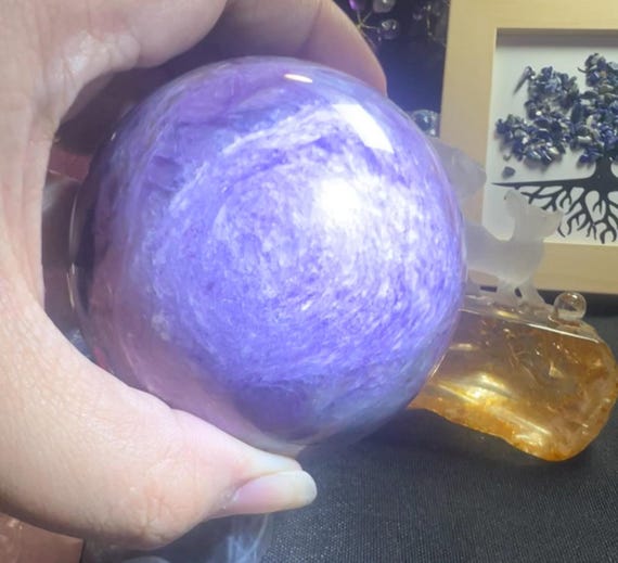 Charoite sphere 72mm