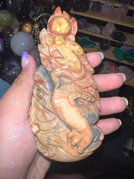 polychrome Eastern dragon