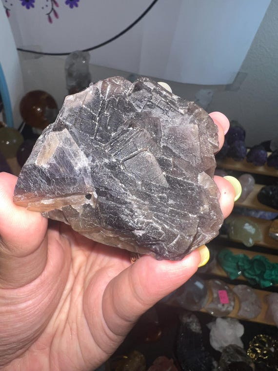 Black rose fluorite