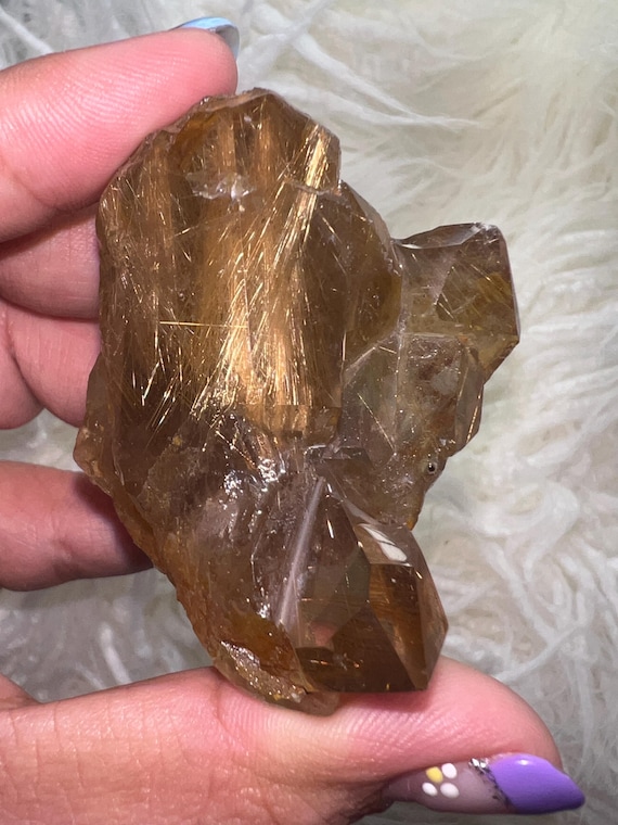 Freeform rutilated quartz