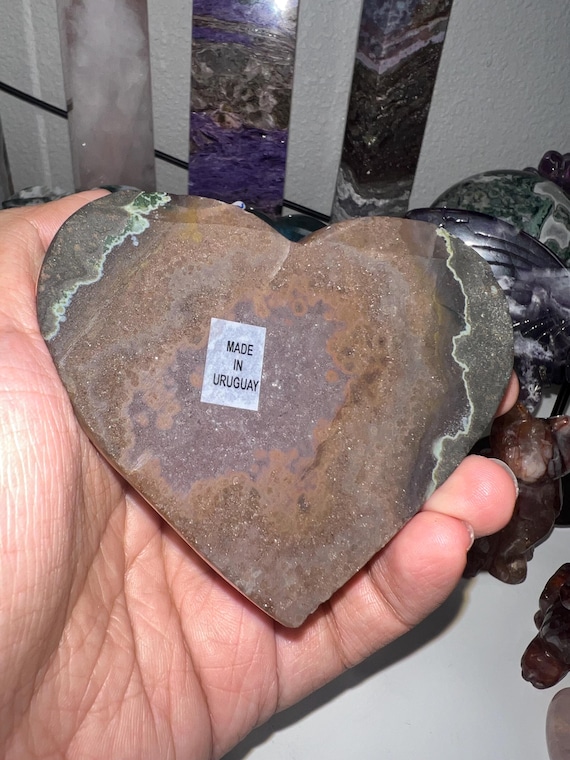amethyst cluster heart