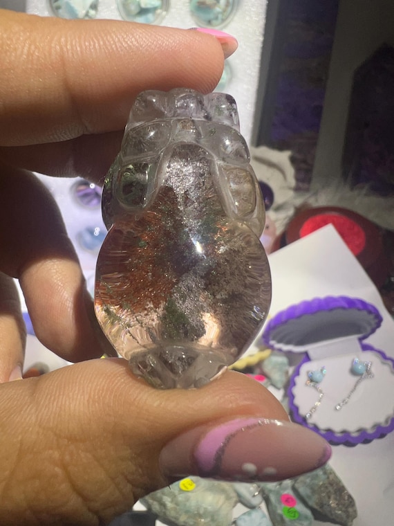 Pixiu red green pink white garden quartz lol lodolite