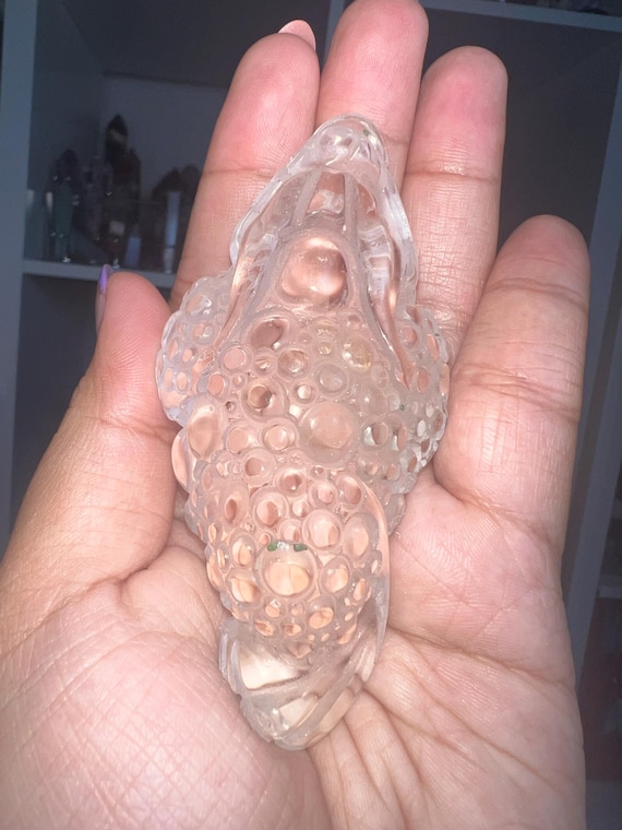 high quality money toad clear quartz