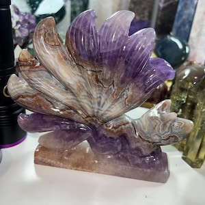 9 tail fox crazy lace with amethyst