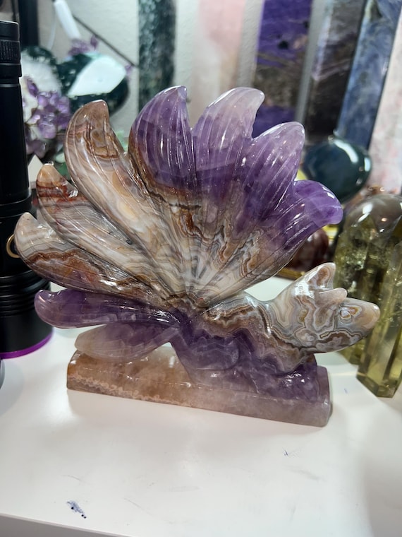 9 tail fox crazy lace with amethyst