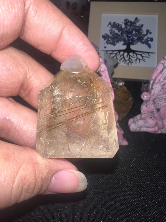 Golden rutile mini point