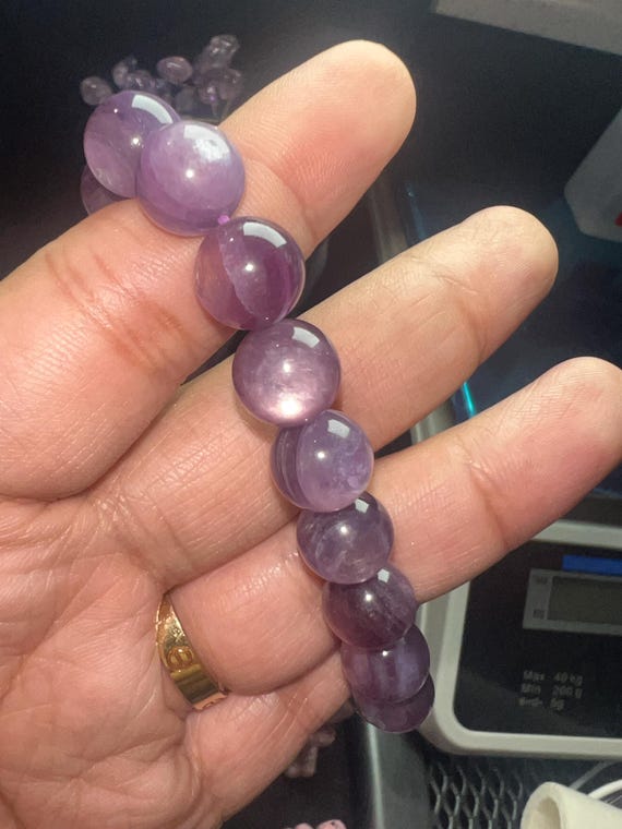 high quality lepidolite ( 11mm )