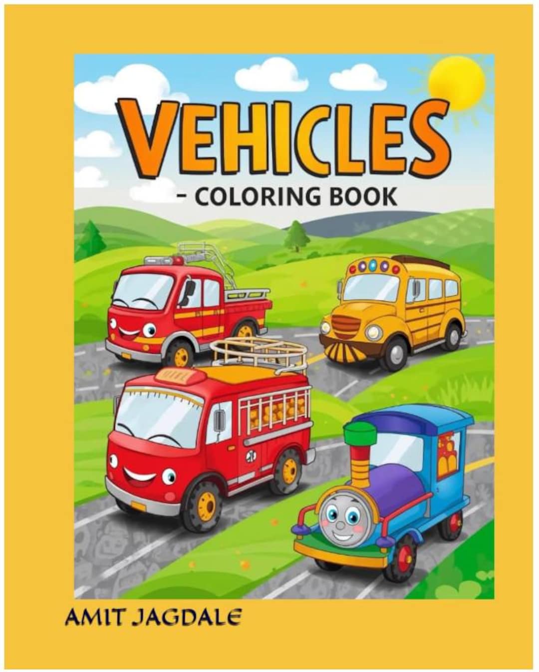 Vehicles - Coloring Book - Etsy