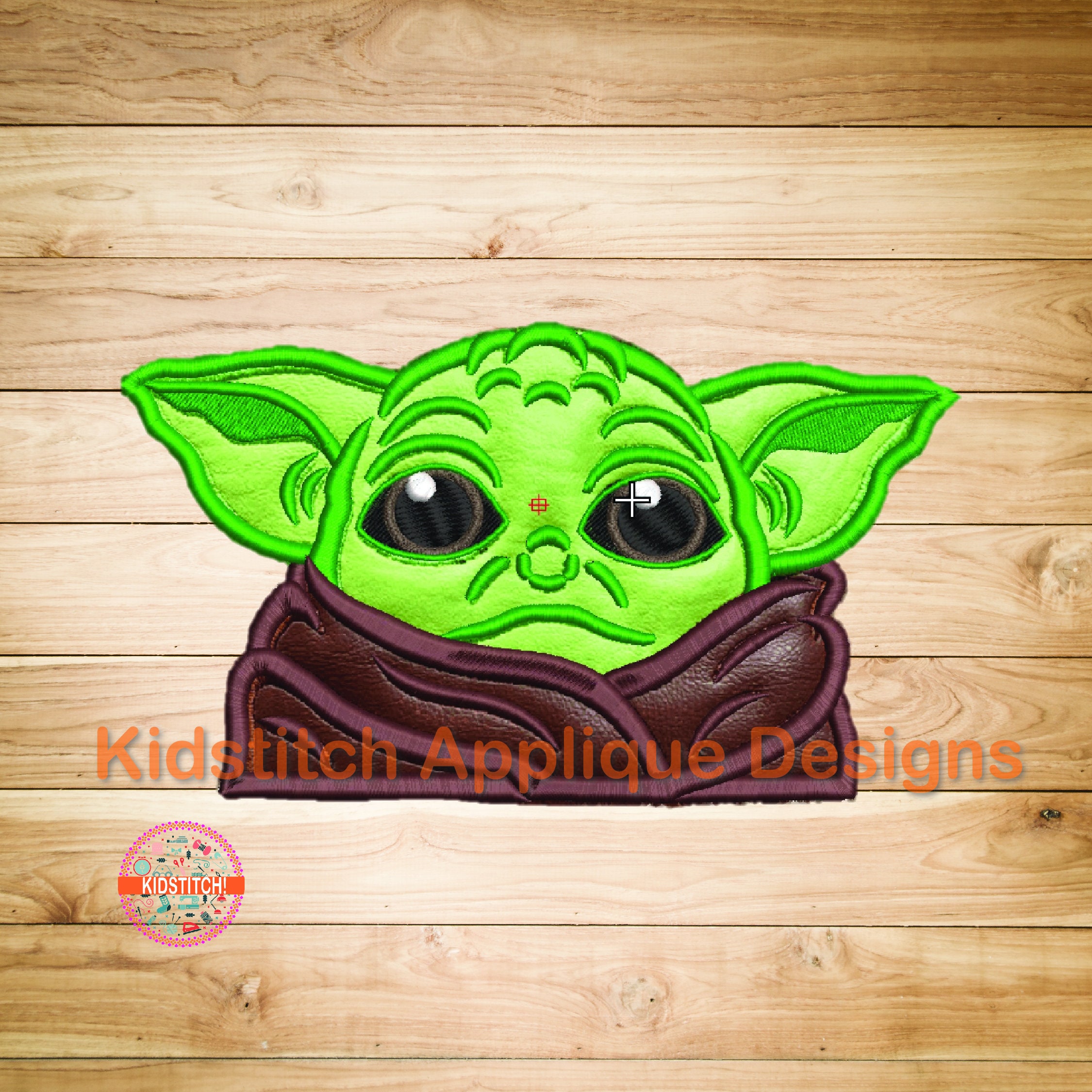 Baby Yoda Digital Machine Embroidery Applique Design Star Etsy